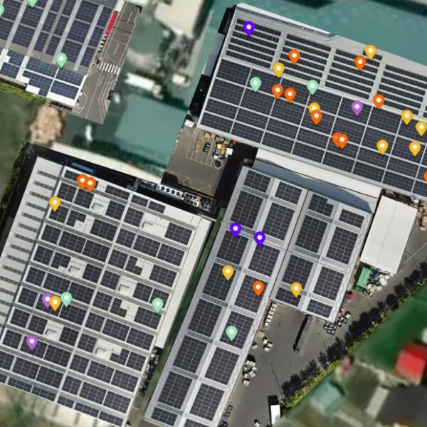 drone flight inspection for roof top solar panel